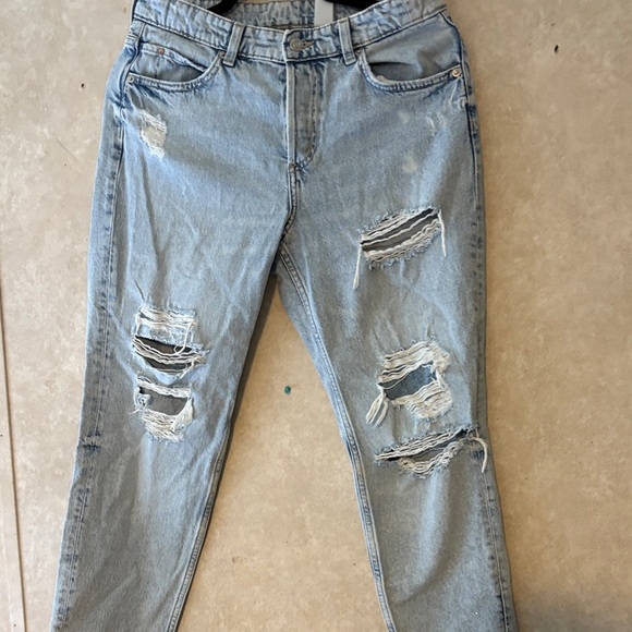 1822 Denim Ripped Light Blue Jeans - Picture 2 of 16
